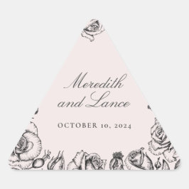 Adesivo Triangular Vintage Rosa Border Pink Wedkers