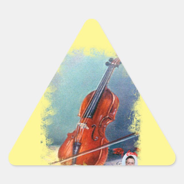 Adesivo Triangular Violín/Violin (Frente)