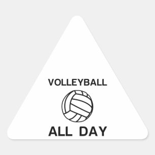 Adesivo Triangular Voleibol o dia todo