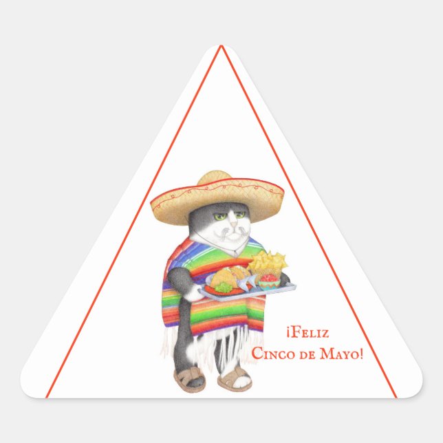 Adesivo Triangular WENDELITO Cinco de Mayo Triangle Stickers (Frente)