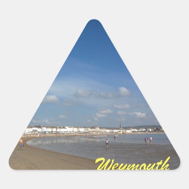 Adesivo Triangular Weymouth Beach (Frente)