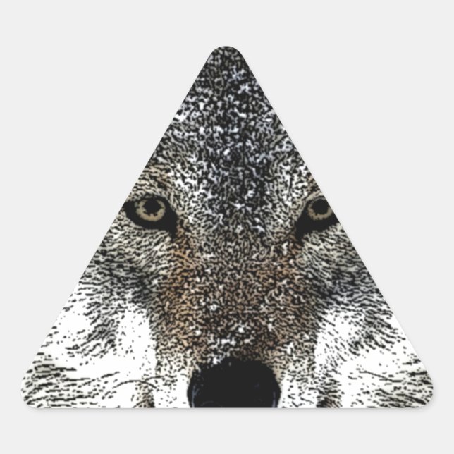 Adesivo Triangular Wolf Eyes (Frente)