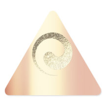 Ying Yang Balance Rosa Dourado Pace Triangal Espir