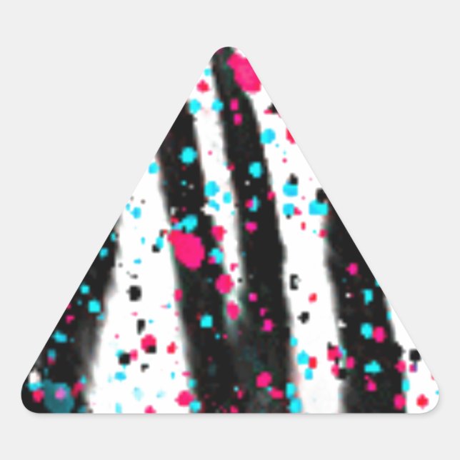 Adesivo Triangular Zebra (Frente)