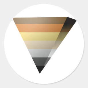 ADESIVO TRIÂNGULO 3D DE ORGULHO DE URGÊNCIA