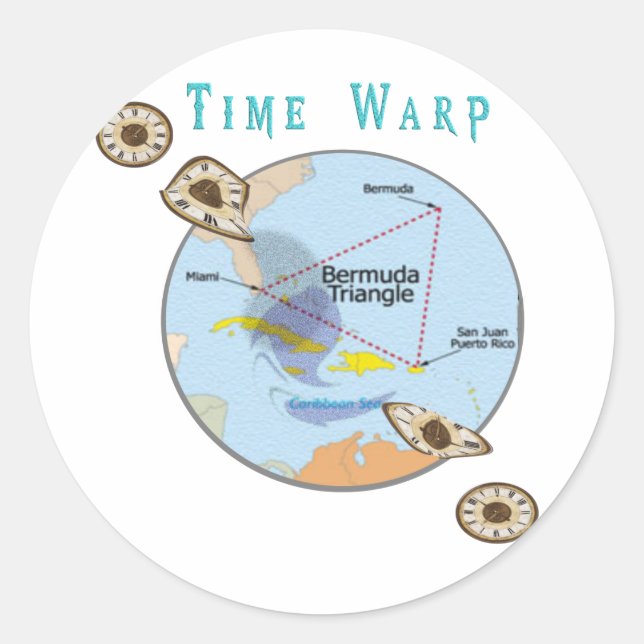 Adesivo Triângulo das Bermudas (Frente)