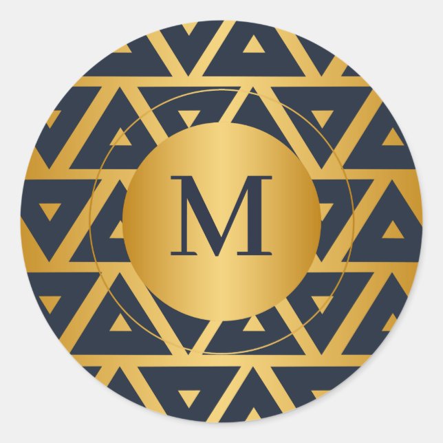 Adesivo Triângulo de padrão geométrico Personalizado (Frente)