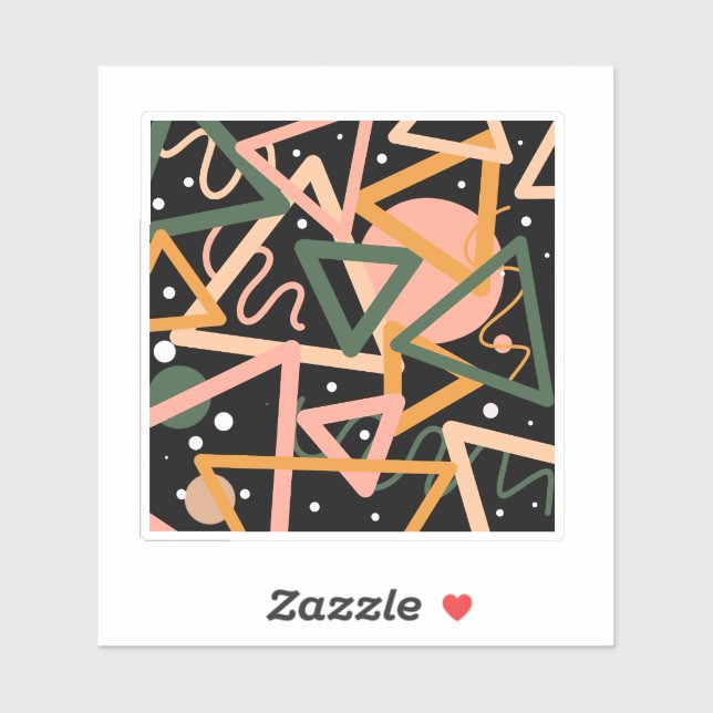 Adesivo Triângulo E Círculos (Folha)