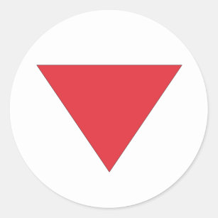 Adesivo Triângulo Vermelho Invertido