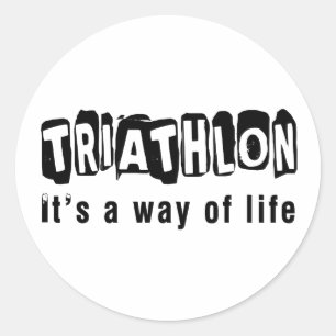 Adesivo Triathlon é um modo de vida