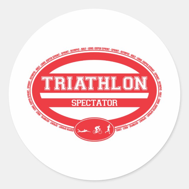 Adesivo Triathlon Oval (Frente)