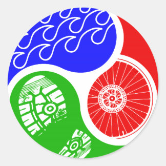 Adesivo Triathlon TRI Yin Yang