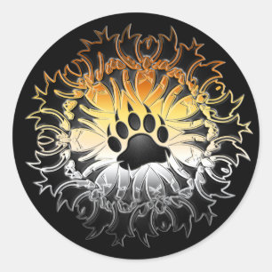 Adesivo Tribal Bear Pride Paw