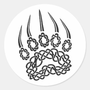 Adesivo Tribal Black Bear Paw