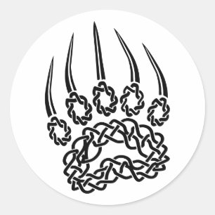 Adesivo Tribal Black Bear Paw