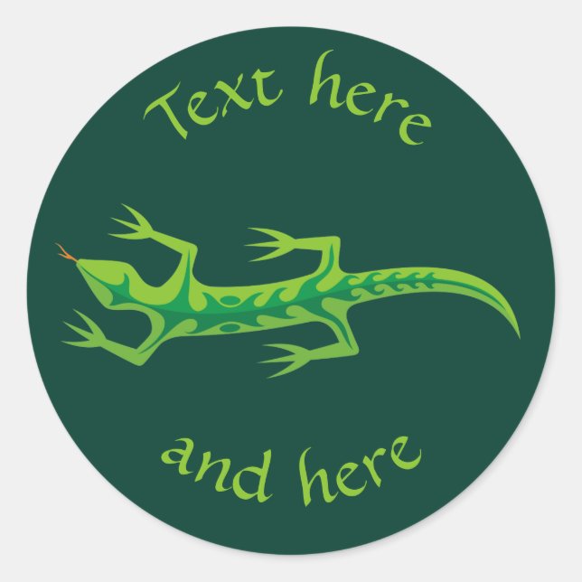 Adesivo Tribal Lizard Green (Frente)