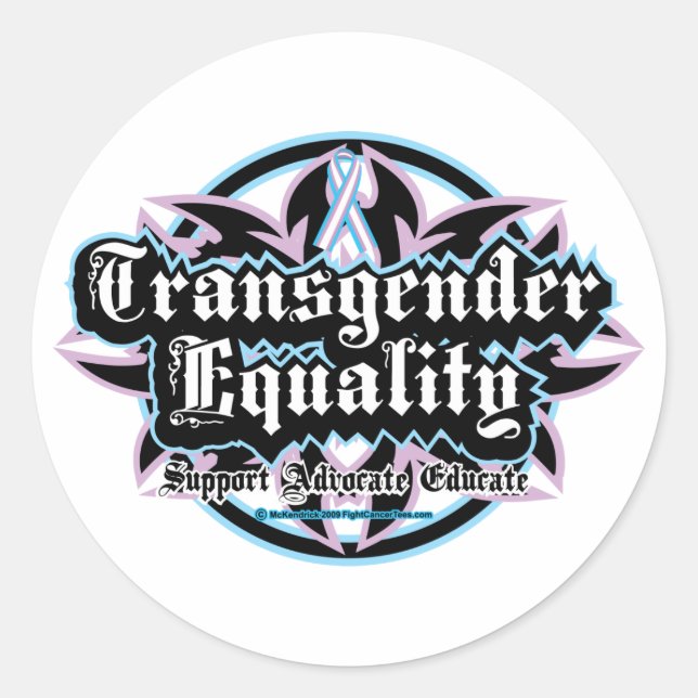 Adesivo Tribal para a igualdade transgênero (Frente)