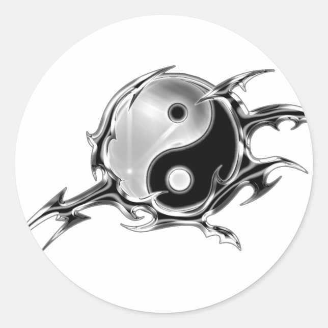 Adesivo Tribal Yin Yang (Frente)