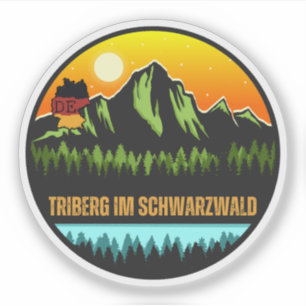 Adesivo Triberg na Floresta Negra, Baden-Württemberg Alema