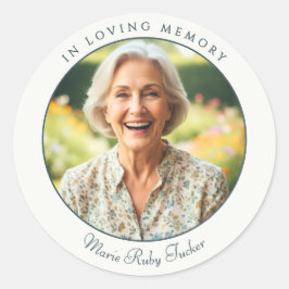 Adesivo Tributo de Foto Personalizado Em Memória Memorial