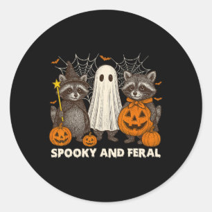 Adesivo Tric Ghost Raccoon, Cute Ghost Cute E Feral Hallow