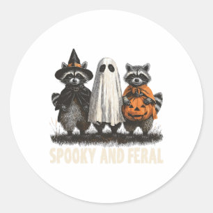Adesivo Tric Ghost Raccoon, Cute Ghost Cute E Feral Hallow