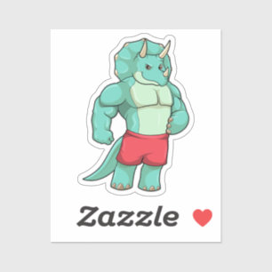 Adesivo Tricerátops como Criador de Porcos em Bodybuilding