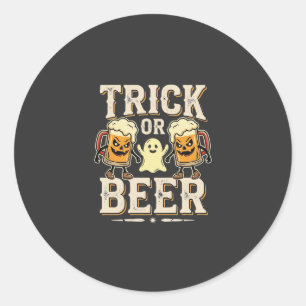 Adesivo Trick or Beer Design de Cerveja de Halloween_1