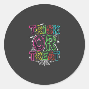 Adesivo Trick or Treat Desenho de Teia de Aranha de Hallow