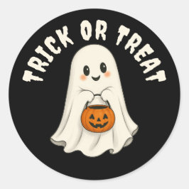 Adesivo Trick or Treat Fantasma Halloween