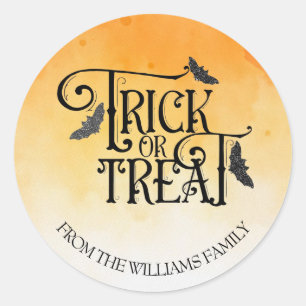 Adesivo Trick or Treat Halloween Brilhante