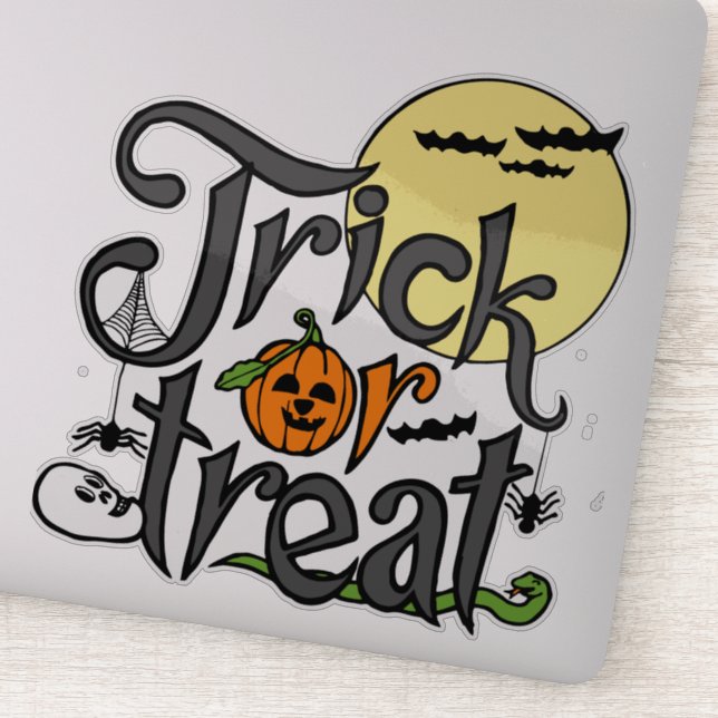 Adesivo trick or treat  | Halloween design (Detalhe)