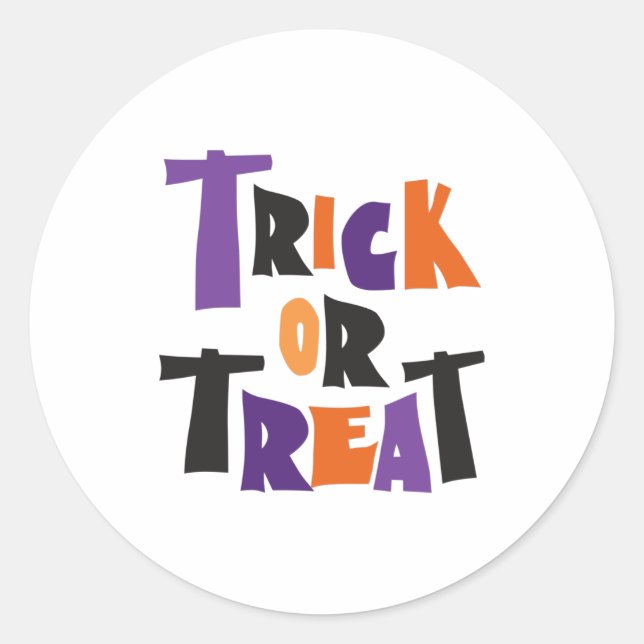 Adesivo Trick or treat Halloween scary night (Frente)