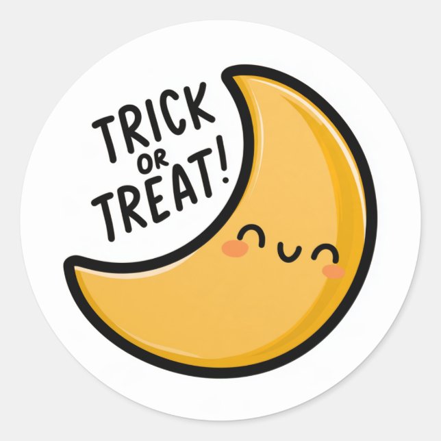 Adesivo Trick or Treat! - Lua Crescente 1 (Frente)