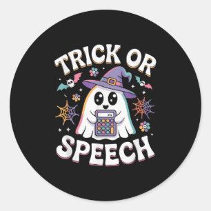 Adesivo Trick Ou Speech Retro Slp Halloween Terapia De Fal