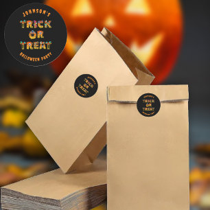 Adesivo Trick ou Tratar Halloween Personalizado