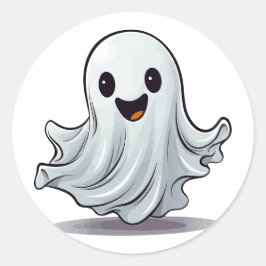 Adesivo Trick ou Trate Ghost Feliz de Halloween Feliz