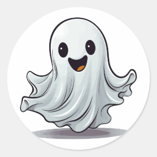 Adesivo Trick ou Trate Ghost Feliz de Halloween Feliz
