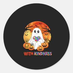 Adesivo Trick Ou Tratem Pessoas Com Bondade Halloween Auti