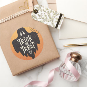 Adesivo Trick ou Treat Halloween Spooky Creepy Pumpkin
