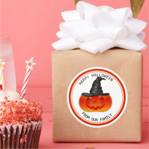 Adesivo Trick ou Treat Halloween Spooky Creepy Pumpkin