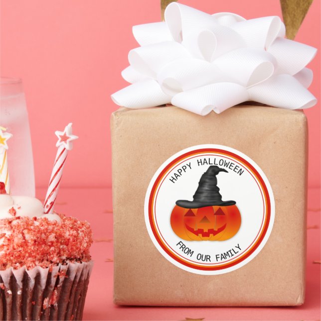 Adesivo Trick ou Treat Halloween Spooky Creepy Pumpkin (Festa)