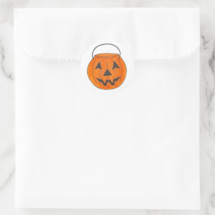 Adesivo Trick ou Treine Jack o'Lantern Pumpkin Halloween