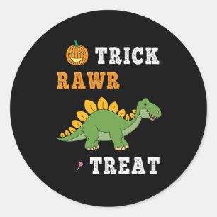 Adesivo Trick Rawr Treat Cute Halloween Stegosaurus Dino
