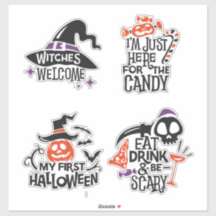 Adesivo Tricks, Treats & Tiny Frights