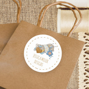Adesivo Tricô de Artesanatos de Yarn e Crochet feitos à 