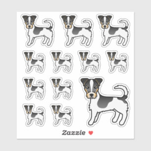 Adesivo Tricolor Rough Casaco Jack Russell Terrier Dogs