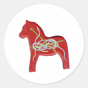 Adesivo Tricotar Dala Horse Sticker