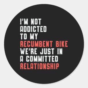 Adesivo Tricycle Triker Recumbent Bike Trike Vintage Funny