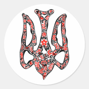 Adesivo Trident Trident Nacional Ucraniano trizub estiliza